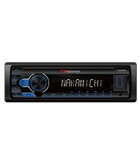 Radio Nakamichi NQ511B Receptor Digital 1-DIN con Bluetooth USB FLAC y App Control para Carro