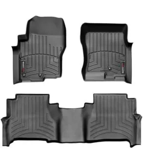 Alfombras WeatherTech FloorLiner para Nissan Frontier NP300 2022-2026 Set Completo 1ra y 2da Fila Ajuste Laser