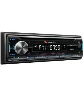 Radio Nakamichi NQ821B 1-DIN con Bluetooth CD USB Frontal y Control Remoto Calidad Hi-Fi Japonesa