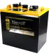 Batería de ciclo profundo Viamax Gold de 6 Voltios y 225 Amperios, ideal para sistemas de inversores y respaldo de energía.