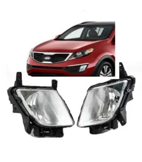 Faroles Neblineros Halógenos Bumper Frontal Kia Sportage 2011 2012 2013 2014 2015 Set Completo FDLEDKST-1115