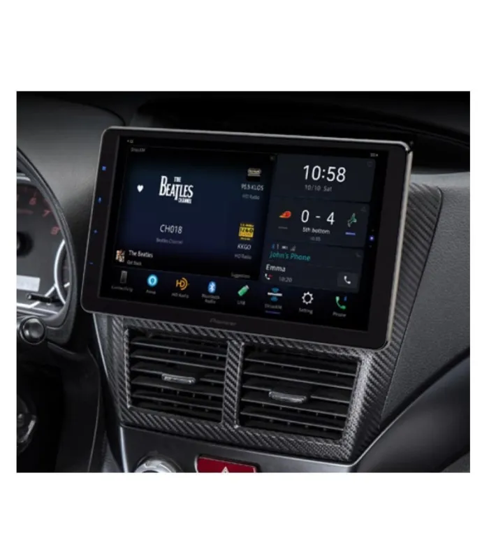 Radio Pioneer DMH-WT8600NEX Pantalla Flotante 10.1 Pulgadas HD Apple CarPlay Android Auto Inalambrico Amazon Alexa