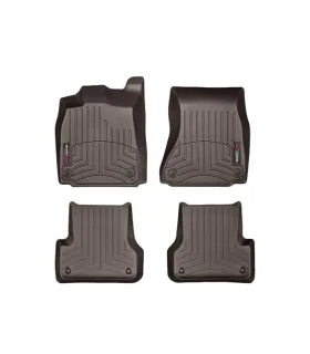 Alfombras WeatherTech FloorLiner para Audi A6 2012-2018 Set Completo 1ra y 2da Fila Ajuste Laser Ref 445641-443742 Cocoa