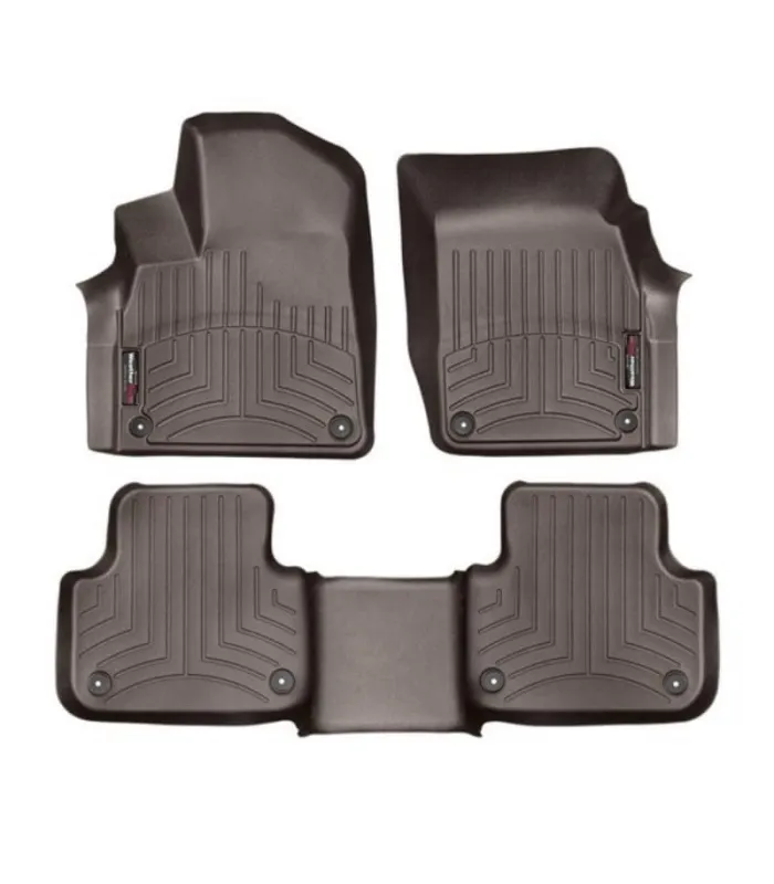 Alfombras WeatherTech FloorLiner Audi Q8 2019 2020 2021 2022 2023 20243D, color cocoa
