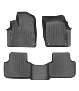 Alfombras WeatherTech FloorLiner Audi Q8 2019 2020 2021 2022 2023 20243D, color negro