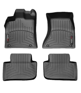 Alfombras Tipo Bandeja WeatherTech FloorLiner para Porsche Macan 2014 2015 a 2026 Ajuste Laser 3D Negro