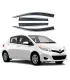 Viseras Toyota Vitz 2012-2014 Ribete Plateado