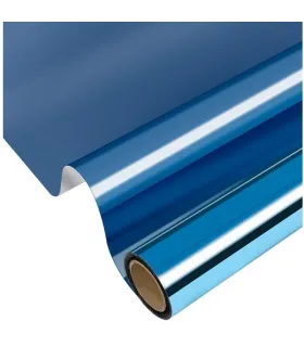 Papel Laminado Sky Blue Reflectivo, muestra lamina.