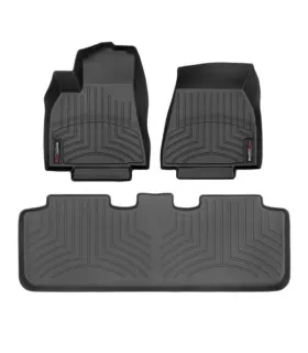 Alfombras WeatherTech FloorLiner Tesla Model Y 5 Pasajeros 2020 2021 2022 2023 2024 2025 2026 Proteccion Laser 360 Negro