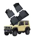 Alfombras de Piso Focus Mats Suzuki Jimny 2019-2026 Proteccion Off-Road Negra