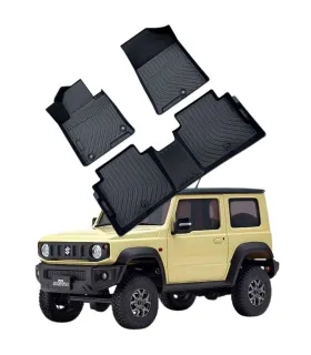 Alfombras de Piso Focus Mats Suzuki Jimny 2019-2026 Proteccion Off-Road Negra