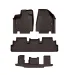 Alfombras WeatherTech FloorLiner para Nissan Pathfinder R53 2022 2023 2024 2025 2026 Set Modular 2 o 3 Filas Bandeja 3D Cocoa