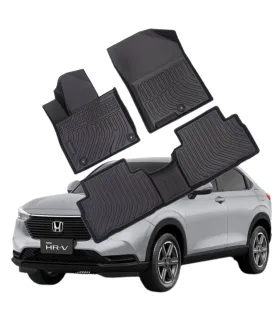 Alfombras Tipo Bandeja Focus Mats Honda HRV 2023 2024 2025 2026 Ajuste 3D Material TPE Impermeable Proteccion Interior
