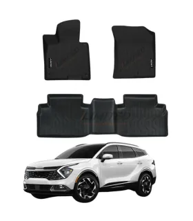 Alfombras tipo bandeja LIMITED Kia Sportage 2023 2024 ajuste perfecto color negro