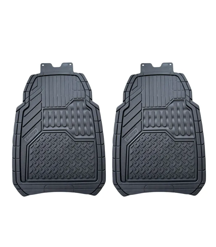 Juego de Alfombras Universales de Goma Premium Marca Limited Set 3 Piezas Recortables con Alfombra Trasera Corrida