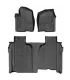 Alfombras WeatherTech FloorLiner para Chevrolet Silverado 1500 Crew Cab 2019- 2026 Set Completo negro