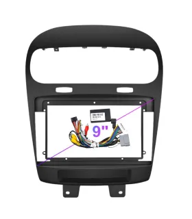 Kit de Instalacion Radio 9 Pulgadas Dodge Journey 2011-2020 con Facia y Canbus