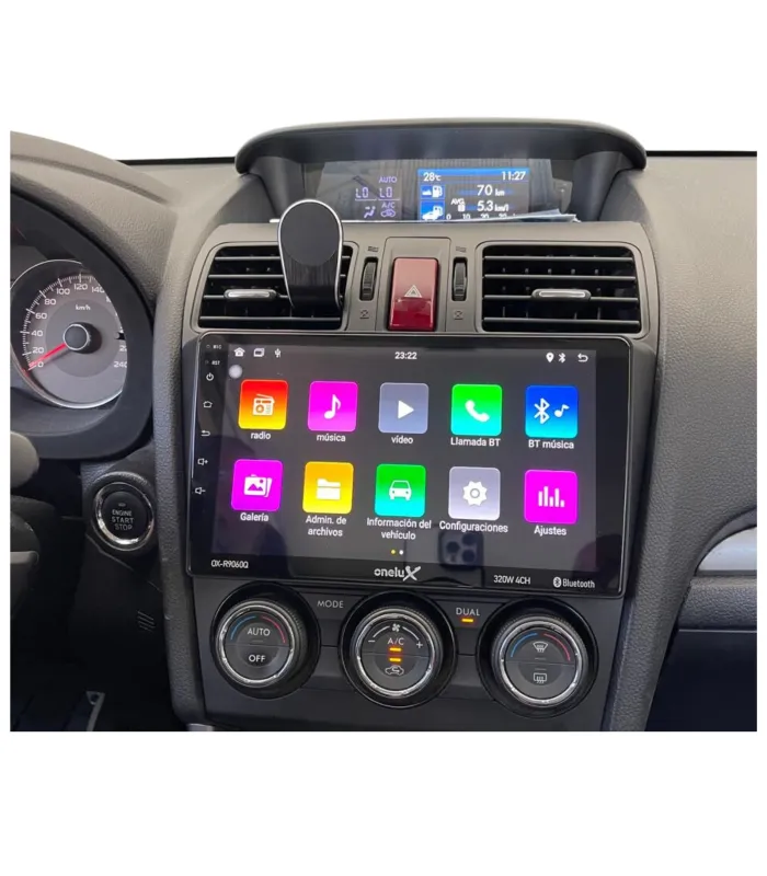 Kit de Instalacion Radio 9 Pulgadas Subaru Forester 2014-2018 Facia Marco Arnés Plug and Play