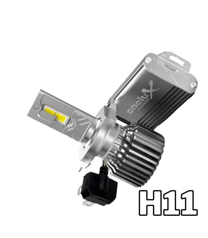 Kit de Bombillos LED H11 Onelux High Power 180W 40,000 Lúmenes 6500K Blanco Frío con Balastro Canbus y Garantía de un Año.