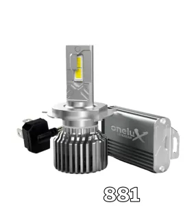 Kit de Bombillos LED 881 Onelux 180W 40,000 Lúmenes 6500K Blanco Frío con Balastro y Garantía de un Año.