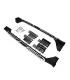 Estribos Laterales tipo Plataforma Aluminio Jeep Grand Cherokee 2011-2020 Negro Plata