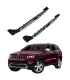 Estribos Laterales tipo Plataforma Aluminio Jeep Grand Cherokee 2011-2020 Negro Plata