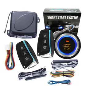Sistema de Alarma Inteligente Easyguard EC003N PKE Passive Keyless Entry con Boton Push Start y Arranque Remoto