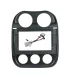 Facia Marco de Instalacion Radio 10 Pulgadas Jeep Patriot 2010-2017 Adaptador OEM ABS KA10PRJP-1016