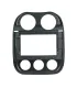 Facia Marco de Instalacion Radio 10 Pulgadas Jeep Patriot 2010-2017 Adaptador OEM ABS KA10PRJP-1016