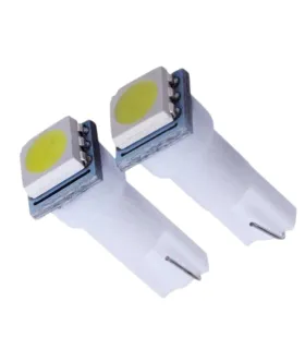 Set de 2 Bombillos LED T5 Onelux para iluminación de tablero e instrumentos de vehículo luz blanca