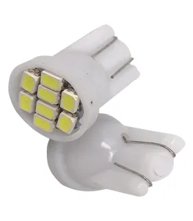 Set de 2 Bombillos LED T10 Onelux 2112 con 8 puntos LED para luz de placa y cocuyos de vehículo