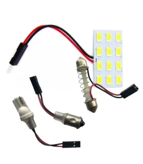 Panel LED de Techo Onelux 4156-12 con 20 puntos LED y adaptadores universales para iluminación interior de vehículo