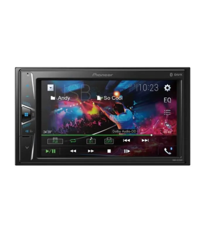 Radio Pioneer DMH-G225BT Pantalla Táctil 6.2 Pulgadas Bluetooth USB Ecualizador 7 Bandas Entrega Rápida RD