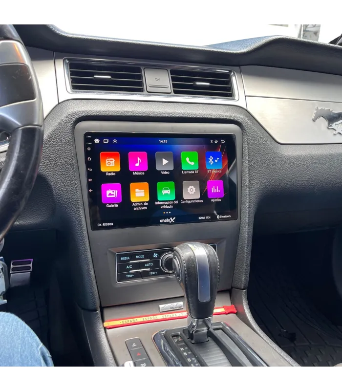 Sistema Multimedia Android 10.1 Pulgadas Ford Mustang 2008-2013 con Apple CarPlay Android Auto Cámara de Reversa