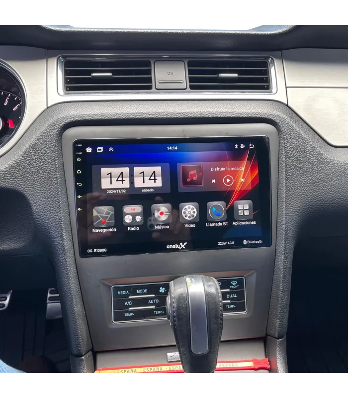 Sistema Multimedia Android 10.1 Pulgadas Ford Mustang 2008-2013 con Apple CarPlay Android Auto Cámara de Reversa