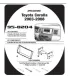 Kit Adaptador de Tablero Facia Doble Din para Toyota Corolla 2003-2008 Referencia KIM-958204