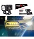 Proyector Mini LED Onelux HL Doble Tono 3000K Ambar 6500K Blanco Universal 12V 80V Foco Auxiliar OX-MINI/2, Terminado.
