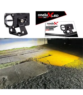 Proyector Mini LED Onelux HL Doble Tono 3000K Ambar 6500K Blanco Universal 12V 80V Foco Auxiliar OX-MINI/2