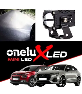 Proyector Mini LED Onelux HL 6500K Foco Auxiliar Exterior Luz Blanca Alta y Baja Universal OX-MINI/2