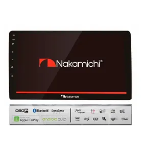 Radio Nakamichi NA3605-MX Pantalla Táctil de 10 pulgadas Apple CarPlay Android Auto Bluetooth CD DVD USB SD Audio Premium