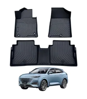 Alfombras de Piso Focus Mats Changan UNI-K 2020 2021 2022 2023 2024 2025 Negra Calce Perfecto Todo Clima