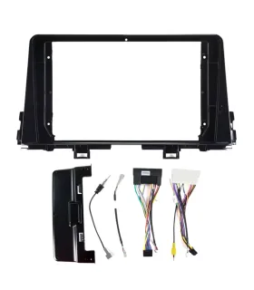 Facia y kit de instalacion radio 9 pulgadas Kia Picanto 2016-2020 con arnes Canbus