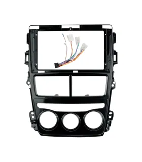 Kit Adaptador de Radio 9 Pulgadas Toyota Yaris 2018-2022 Facia Arnés Plug and Play y Canbus