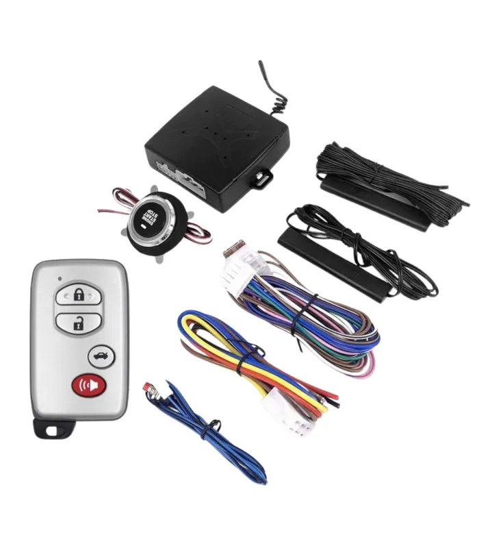 Sistema de Alarma Inteligente Toyota YR-PKE 1387-TY Encendido por Botón Push Start y Contraseña Táctica