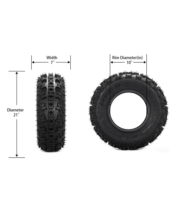 Goma 21X7-10 Fore Runner 6 Lonas para Four Wheel