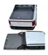 Tapa de cama retráctil manual para BYD Shark, vista lateral con la cubierta cerrada