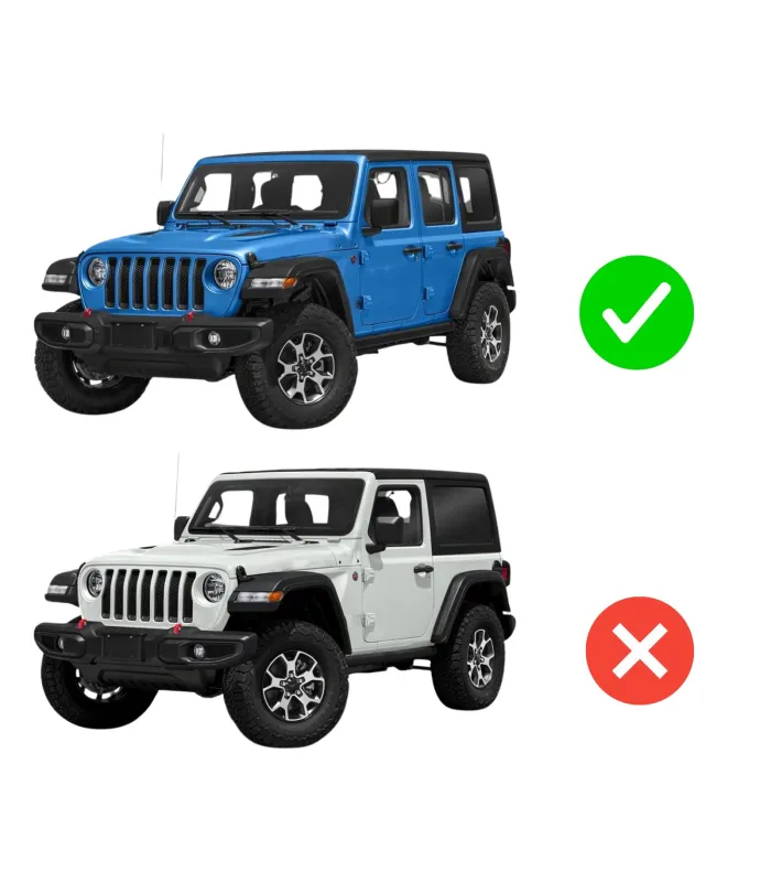 Estribos Jeep Wrangler 4 puertas 2018 - 2025