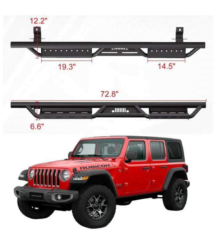 Estribos Jeep Wrangler 4 Puertas 2018 - 2024