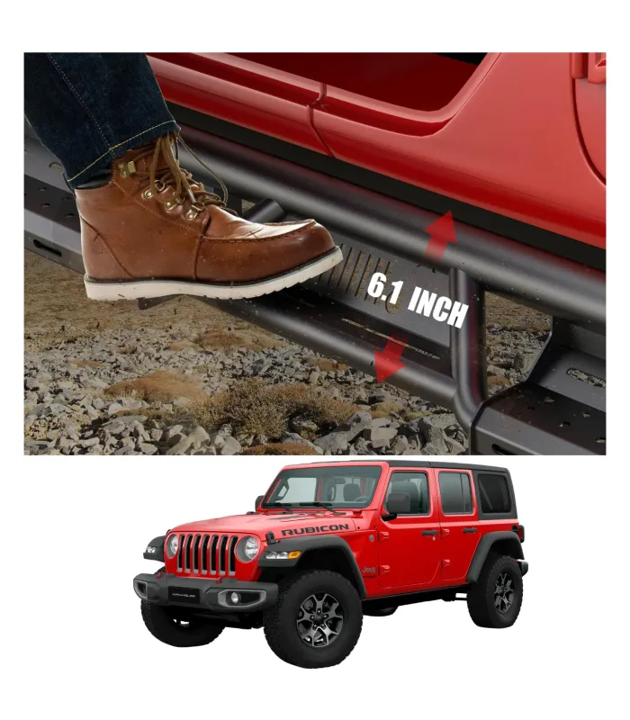 Estribos Jeep Wrangler 4 Puertas 2018 - 2024