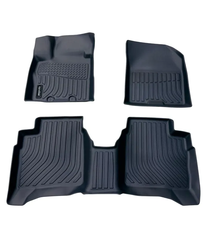 Alfombras 3D para Suzuki Fronx 2023-2025 mostrando la cobertura total del piso y el ajuste perfecto.